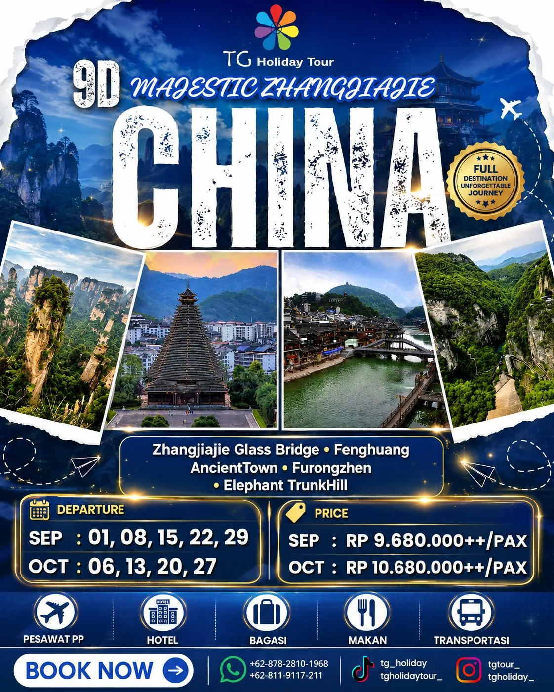 9D Majestic Zhangjiajie by Batik Air