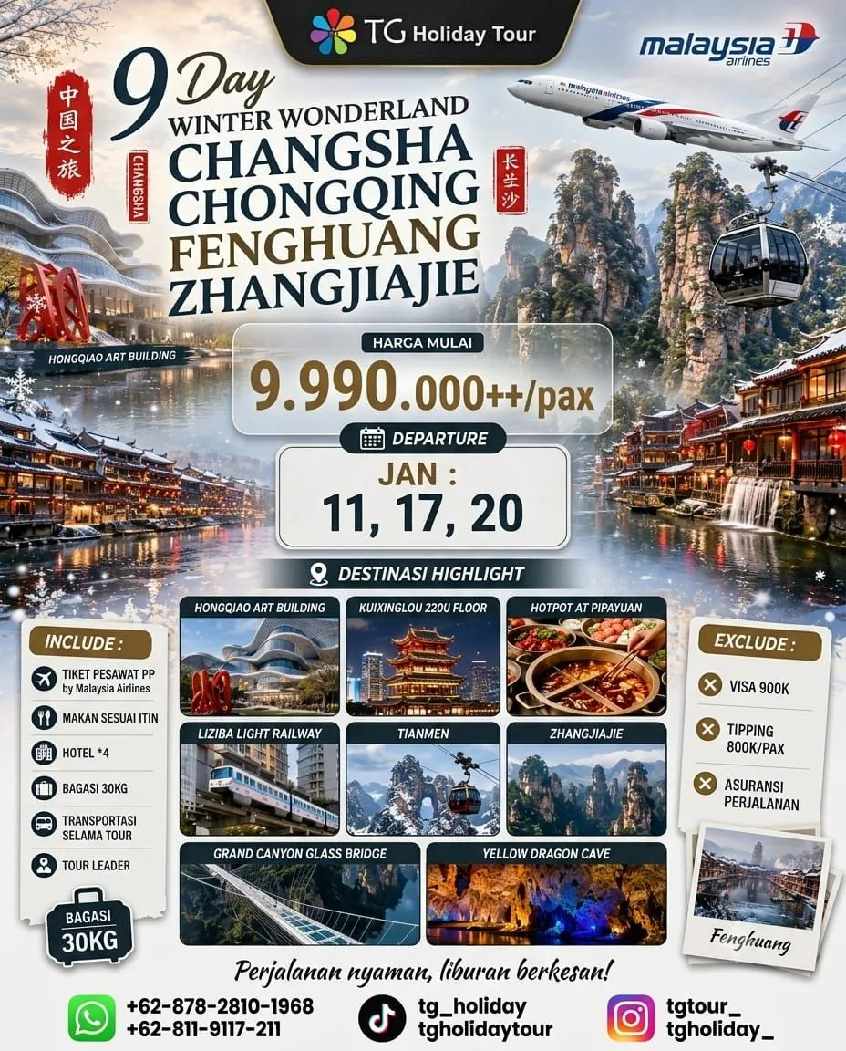 09 Hari China Changsha - Chongqing - Fenghuang - Zhangjiajie